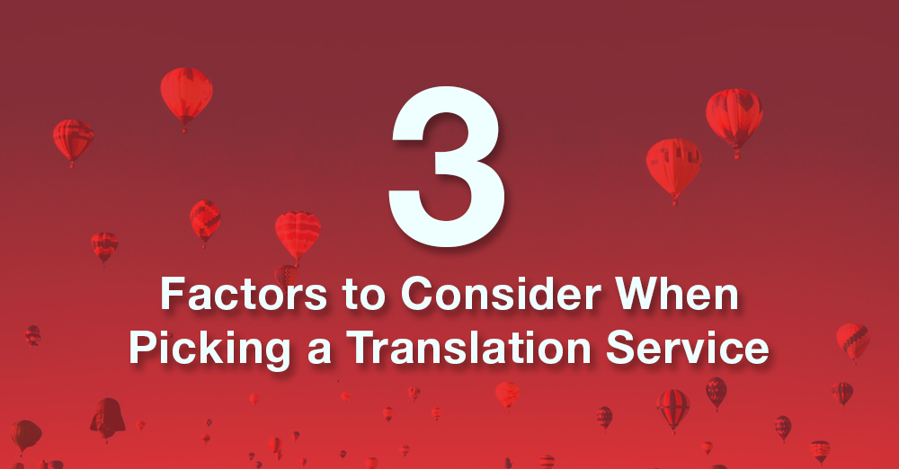 picking a translation service